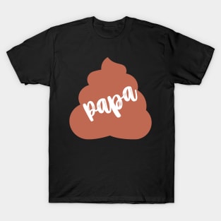 Papa Poop Family Emjoi Sticker T-Shirt